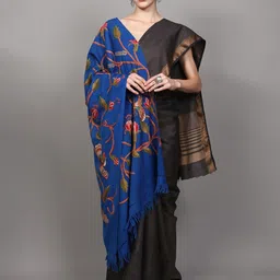 Exotic India Floral Embroidered Shawl image 3