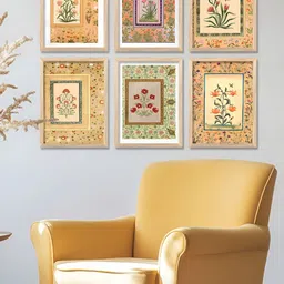 Kotart Brown & Green 6 Piece Wooden Abstract Wall Art-image-27