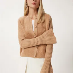 Happiness istanbul Biskvi Women Round Neck Cardigan-picture-39