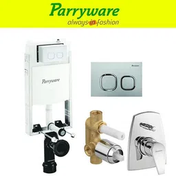 parryware Half Frame Concealed Cistern, with divater body upper edge set of 1 pic 406 Dual Flush Tank-picture-23