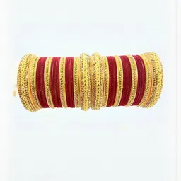 SGN fashion Maroon Copper Bangles-picture-27