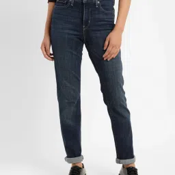 levi's Women's 312 Blue Straight Fit Mid Rise Jeans-picture-20
