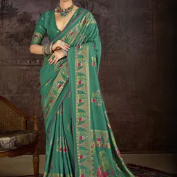 TIRA Ethnic Motifs Silk Blend Handloom Saree-image-42