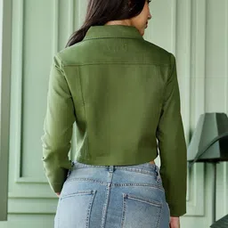 PINACOLADA Women Lightweight Crop Denim Jacket image 4