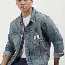 Calvin Klein Jeans Men Washed Denim Jacket-picture-21