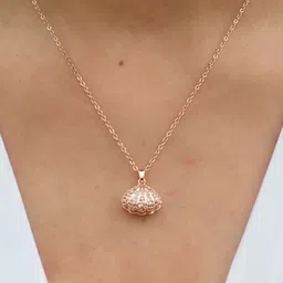 TEMORA Rose Gold-Plated Quirky Pendants with Chains image 3