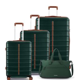Assembly Odyssey Unisex Set Of 4 Textured Hard-Sided Trolley Bag & Duffel Bag-picture-26