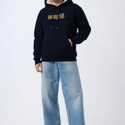 MaverIQ Men Printed Hooded Sweatshirt image 4