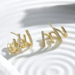 TheVineGirl Gold-Plated Contemporary Ear Cuffs-image-45