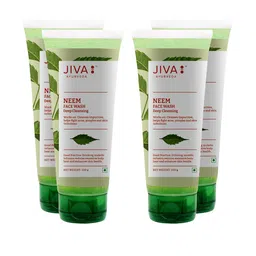 Jiva Set Of 4 Neem Face Wash Deep Cleanses & Controls Acne-100g Each image 1