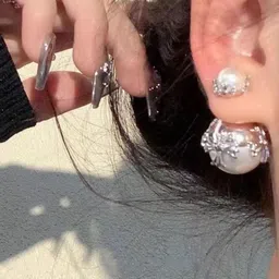 Estailo fashion Spherical Drop Earrings image 3