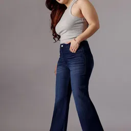 Miss Chase A+ Women Bootcut High-Rise Stretchable Jeans image 4