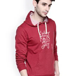 Campus Sutra Men Printed Hooded Sweatshirt image 5