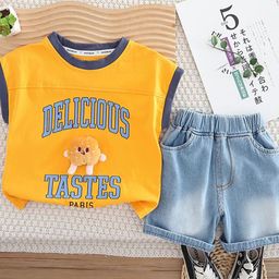 StyleCast x Revolte Boys Typography Printed Pure Cotton T-shirt With Shorts-picture-24