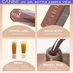 CANNI Hema Free UV Jelly Color Nail Polish - 9 ml Shade - 9150 image 2