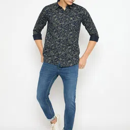Duke Men Slim Fit Floral Opaque Printed Casual Shirt image 2