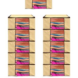 AMAK INC Multicoloured Fabric Multi-Utility Wardrobe Organisers-picture-26