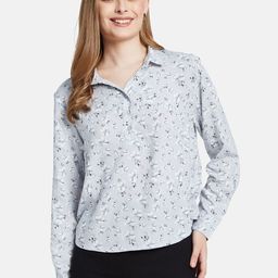 METTLE Floral Print Cotton Shirt Style Top-picture-0