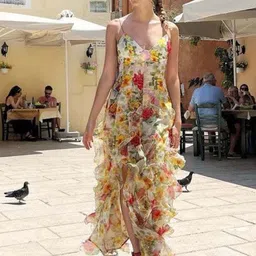 bebe Women Floral Print A-Line Dress-image-10