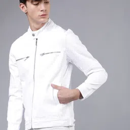 highlander Men Solid Casual Jacket image 4