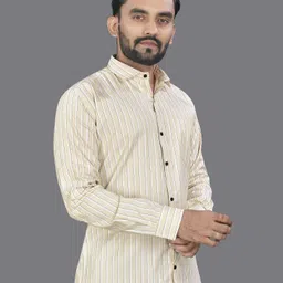 mildin Men Regular Fit Striped Spread Collar Formal Shirt image 5