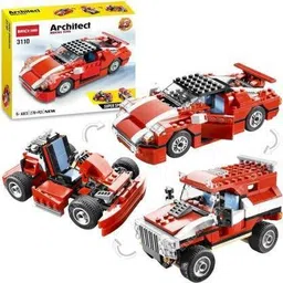 house of common Red Super Speedster Race Car Building LEGO Blocks , 23 in 1-picture-21