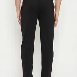 duke Men Solid Black Track Pants image 2