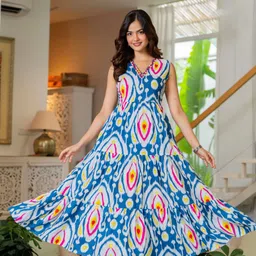 rd fab Women Printed Cotton Blend Anarkali Kurta-picture-15