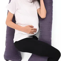 jaga home decor U Shape Cotton Solid Pregnancy Pillow Pack of 1 image 2