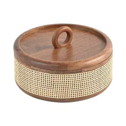 brick brown Tresso Roti Box | Wooden Casserole image 4