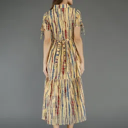 kaniw Women Gown Yellow Ankle Length Dress image 2