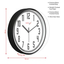 random Plastic 12 Inch Wall Clock image 2