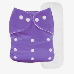 flockidos 100%Cloth Diapers for Babies,Reusable,Washable&Adjustable(Newborn,Purple)-picture-12