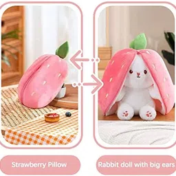 athravtoys NewStrawberry Bunny Plush Toy for Girls, Kids - 34 cm-picture-31