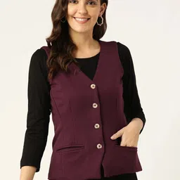 brinns Solid Women Waistcoat-picture-19
