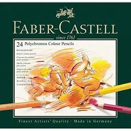 faber-castell POLYCHROMOS COLOR PENCIL SET PACK OF 24 PENCILS (MULTICOLOR) HEXAGONAL Shaped Color Pencils-picture-28