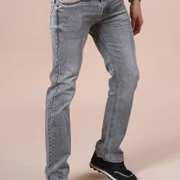 V-Mart Men Regular Fit Mid-Rise Light Fade Stretchable Jeans image 4