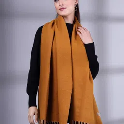 Mafadeny Women Solid Winter Wear Stole With Tasselled-picture-21