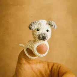 FUNKRAFTS Kids Set Of 5 Cotton Handmade Finger Puppets Soft Toys and Dolls image 4