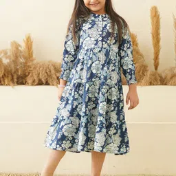 BAESD Print Puff Sleeve Applique Fit & Flare Dress image 5