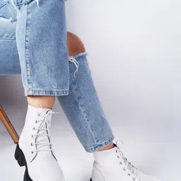 TRYME Women Round Toe Leather Boots-picture-34