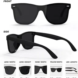 MARSH-X Unisex Round Sunglasses with Polarised and UV Protected kcpin_01 image 5