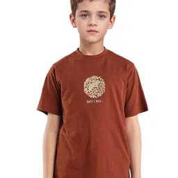 RARE ONES Boys Graphic Printed Round Neck Cotton T-shirt-image-60