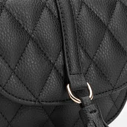 Carlton London Quilted Sling Bag with Tasselled Detail image 3