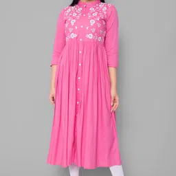 PALSIYA PRESENTS Women Floral Embroidered Thread Work Kurta-picture-16