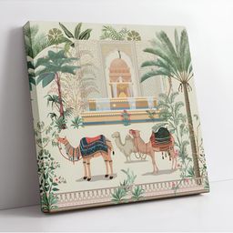 SAF Green & Beige 1 Piece Wood Birds and Animals Wall Paintings-picture-25