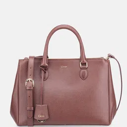 GIOIA Women Solid Structured Tasselled Leather Handheld Bag-picture-48