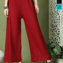 TAG 7 Women 3 Flared Ethnic Palazzos-picture-23