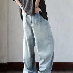 StyleCast Men Mid-Rise Low Distress Jeans image 3