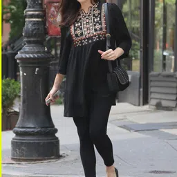 Aaghnya Women Flared Sleeve Black Regular Top-picture-16